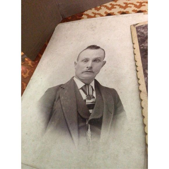 Antique Cabinet Photos One Military Photo Bundle of 5? - Picture 5 of 11